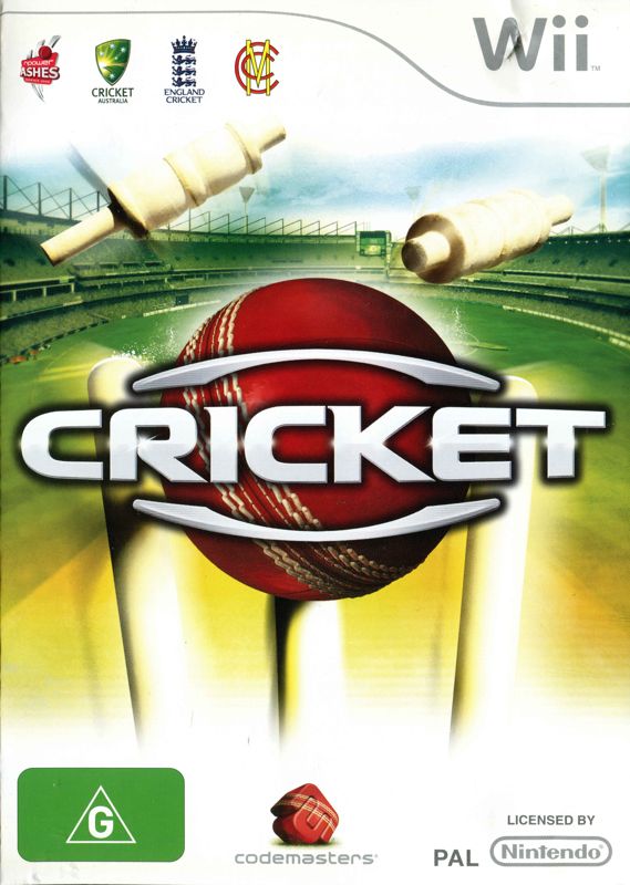 Ashes Cricket 2009 box art for Wii